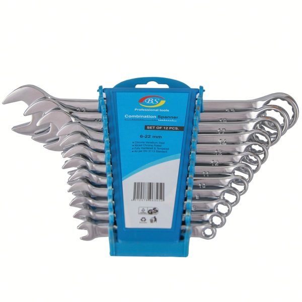 آچار یکسر تخت و یکسر رینگی بی اس مدل 22-6-2-BS مجموعه 12 عددی - Image 4