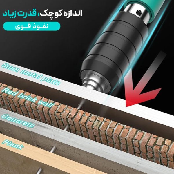 میخ کوب تفنگی طرح ماکیتا مدل A12 به همراه 20 عدد میخ - Image 18