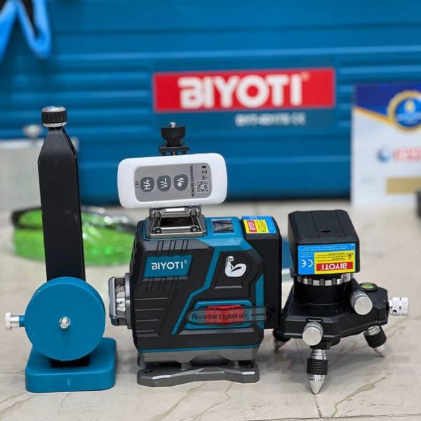 تراز لیزری دیجیتالی بیوتی مدل BYT- 4D17S - 360 به همراه پایه - Image 4