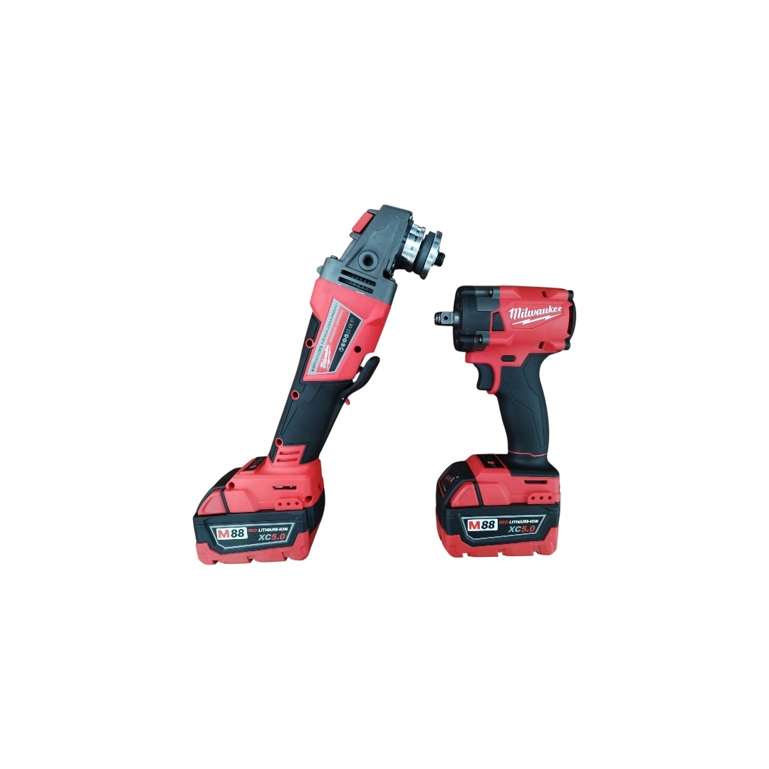 میلواکی مینی فرز و بکس شارژی با موتور براشلس و دو باتری 20 ولت - Image 31