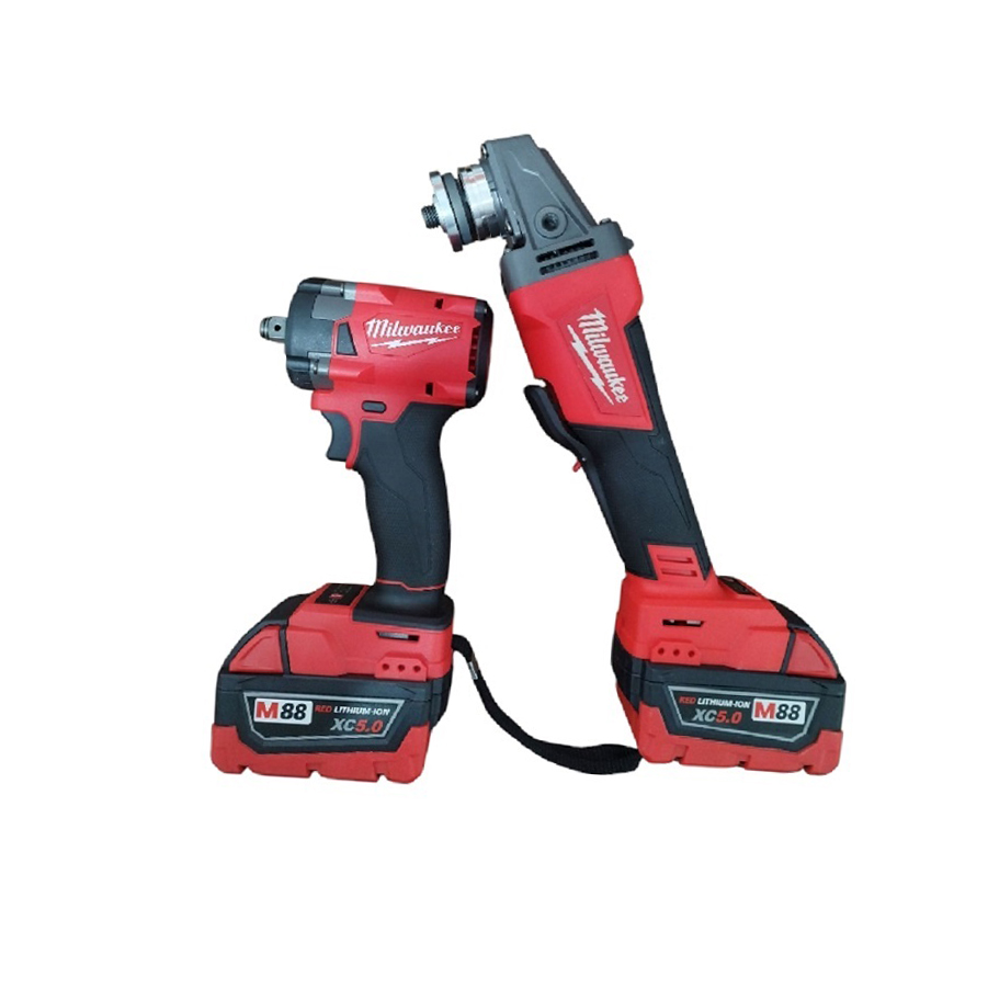 میلواکی مینی فرز و بکس شارژی با موتور براشلس و دو باتری 20 ولت