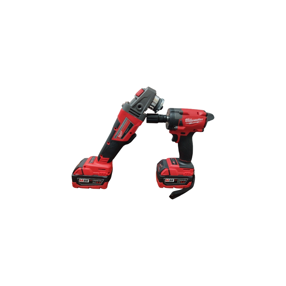 میلواکی مینی فرز و بکس شارژی با موتور براشلس و دو باتری 20 ولت - Image 21