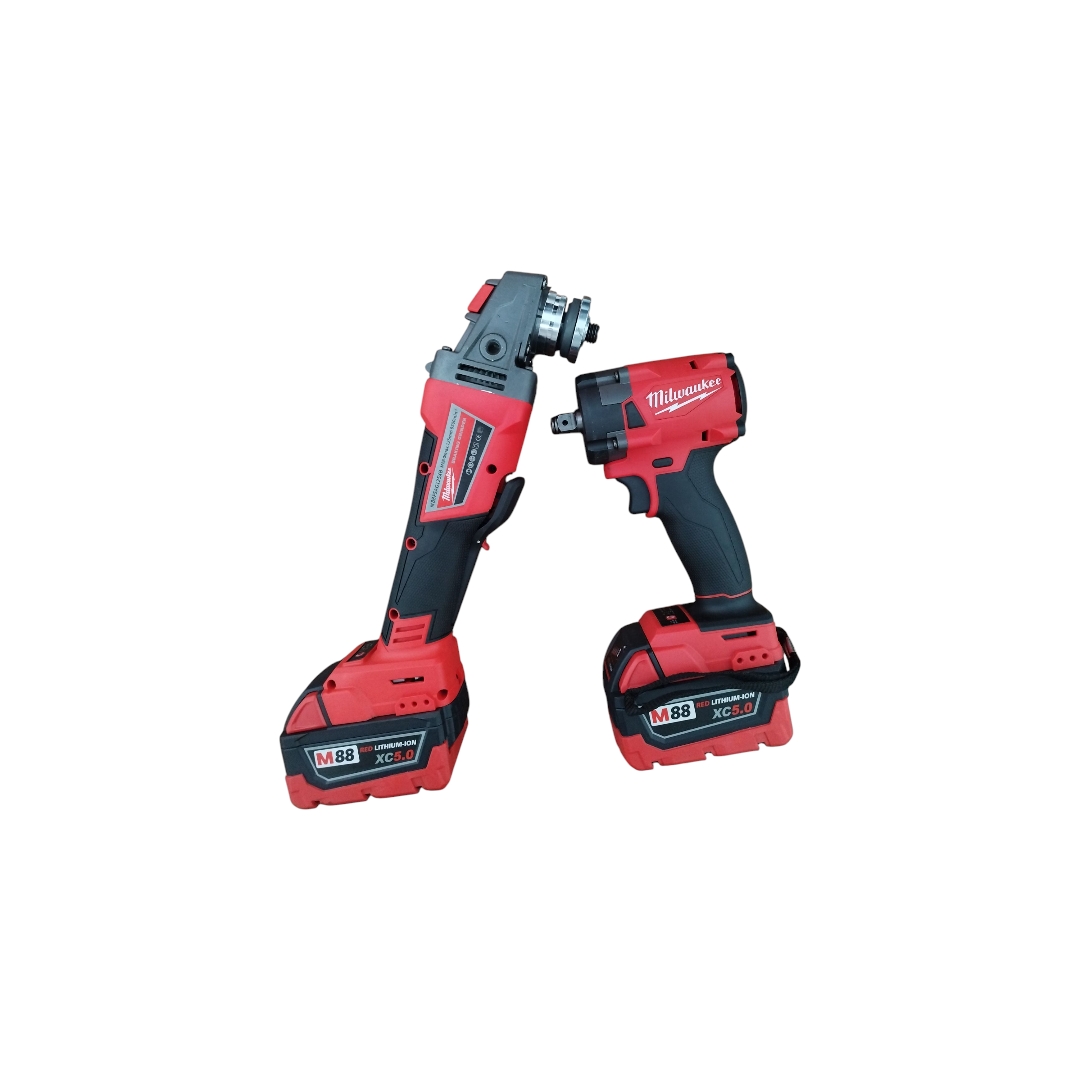 میلواکی مینی فرز و بکس شارژی با موتور براشلس و دو باتری 20 ولت - Image 12