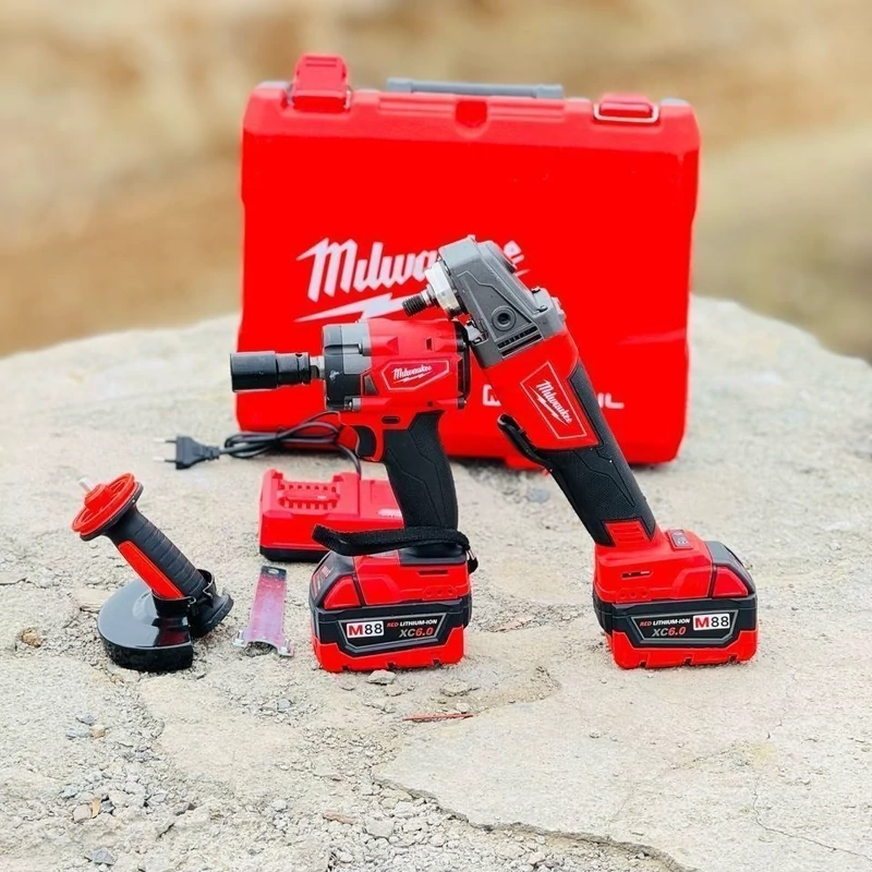 میلواکی مینی فرز و بکس شارژی با موتور براشلس و دو باتری 20 ولت - Image 15