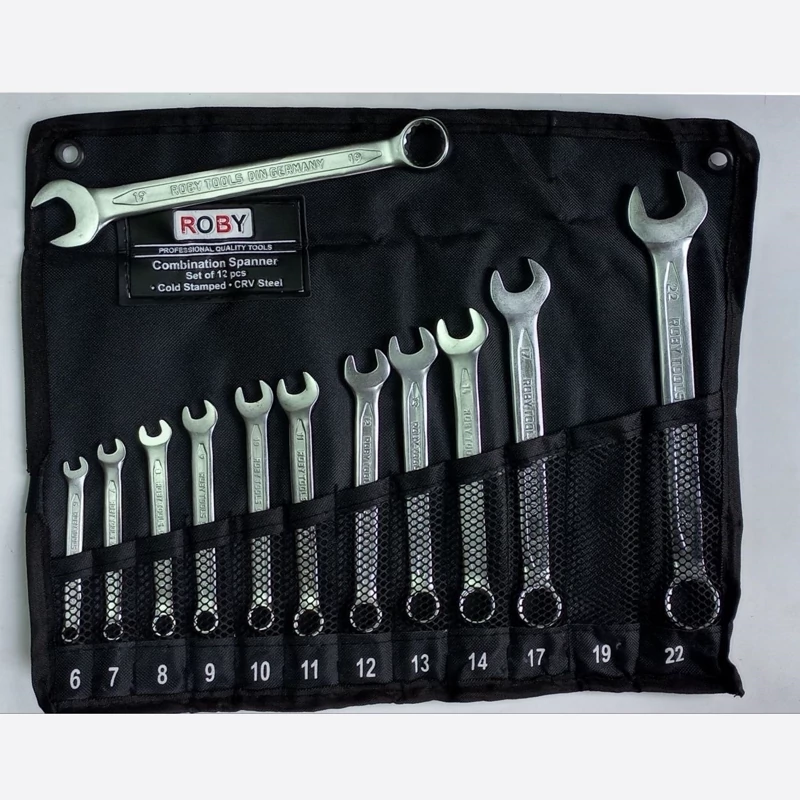 آچار یکسر تخت و یکسر رینگی روبی مدل 6-22 مجموعه 12 عددی - Image 4