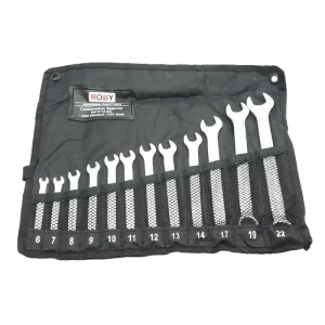 آچار یکسر تخت و یکسر رینگی روبی مدل 6-22 مجموعه 12 عددی