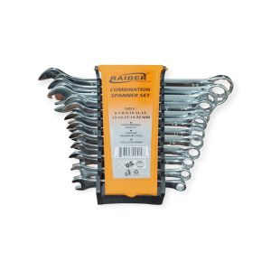 آچار یک سر تخت و یک سر رینگی رایدر مدل S6-22 مجموعه 12 عددی